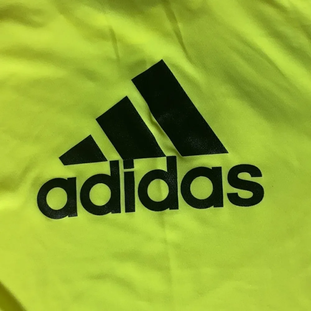 Adidas Men’s Yellow with White Detail Jersey T-Shirt Size S NWT